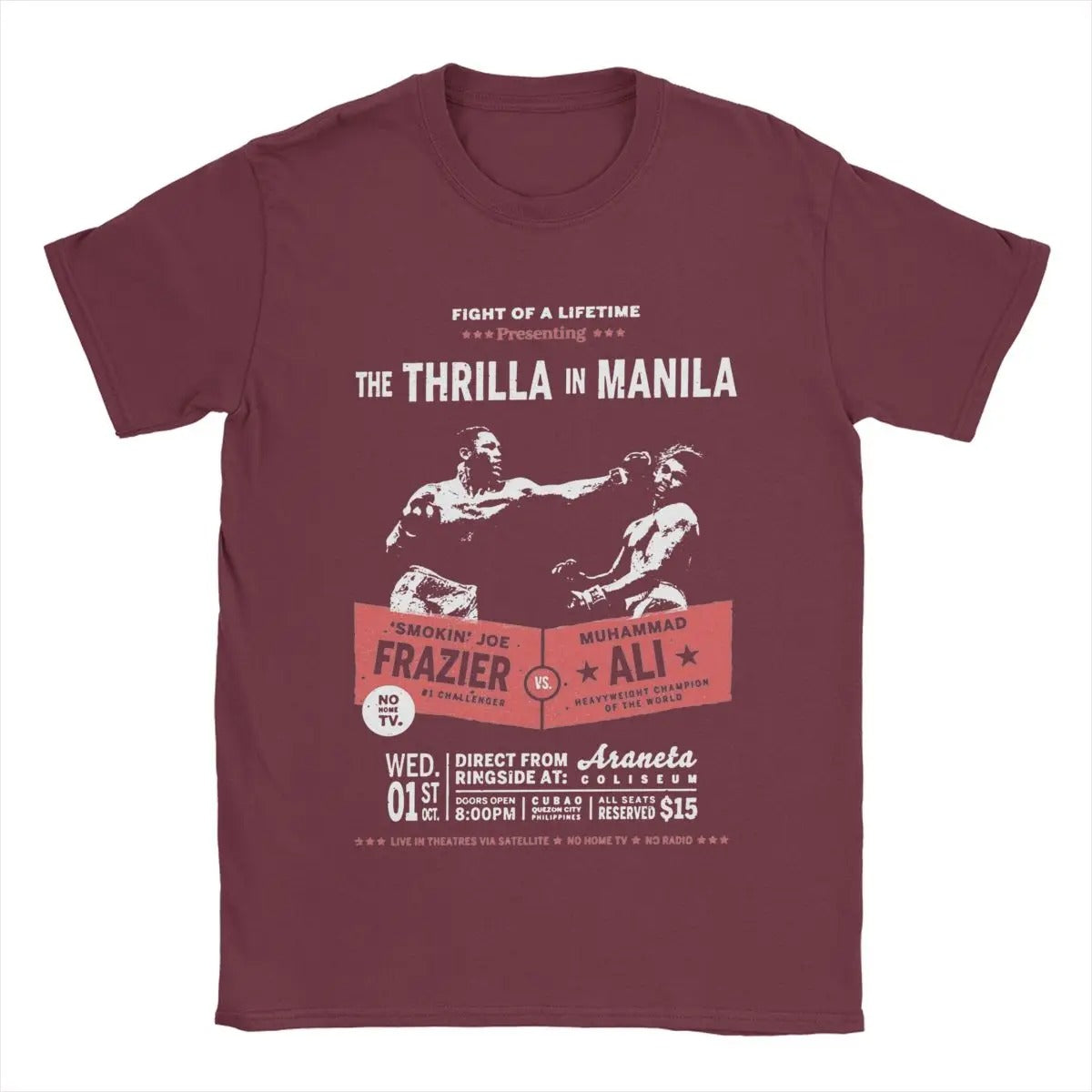 Ali Vs Frazier Thrilla in Manilla T Shirt