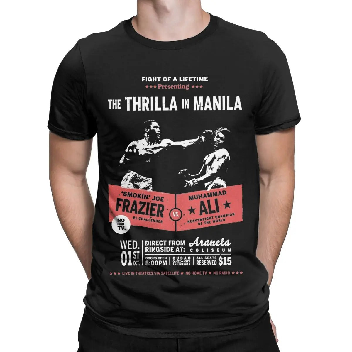 Ali Vs Frazier Thrilla in Manilla T Shirt